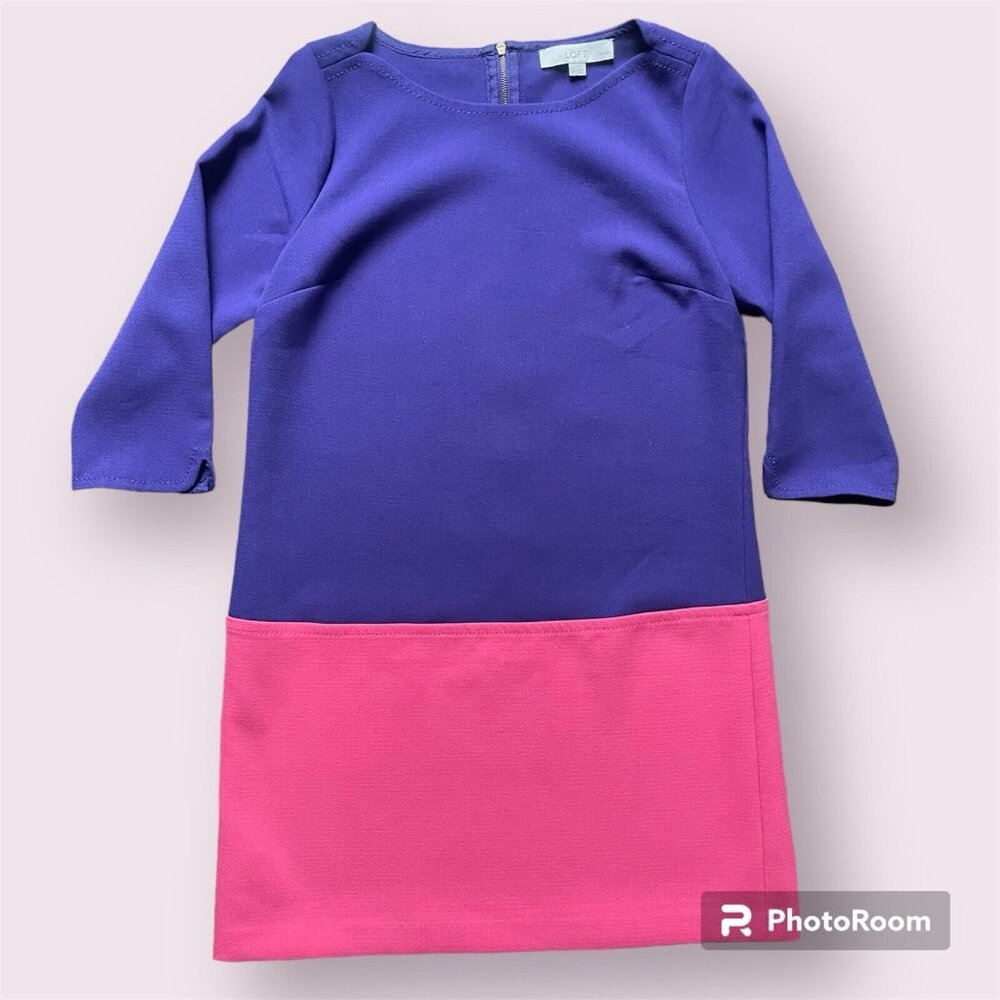 Ann Taylor Loft Women’s Petite Dress Long Sleeve Sz 8P